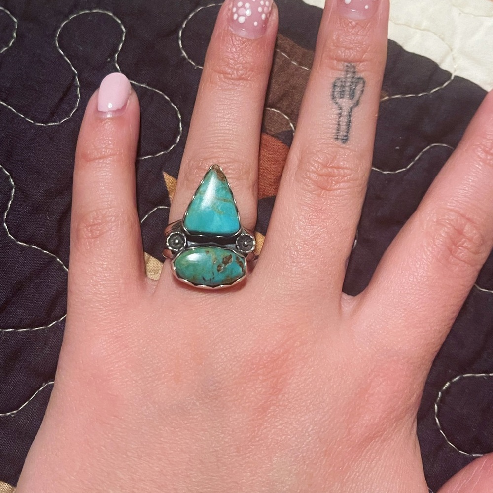 Turquoise Silver Women's Ring